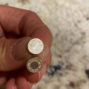 Coach sterling silver earrings